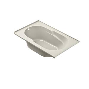 SIGNATURE 60 in. x 36 in. Rectangular Soaking Bathtub with Left Drain in Oyster