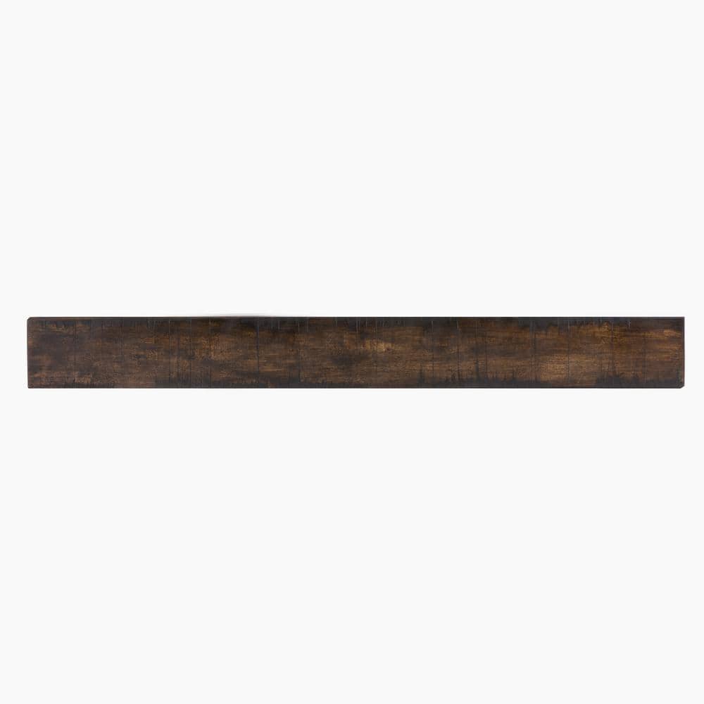 Dogberry Collections Rustic 60 in. Dark Chocolate Mantel m-rust-6005-dkch-none Sansujyuku sansujyuku.com