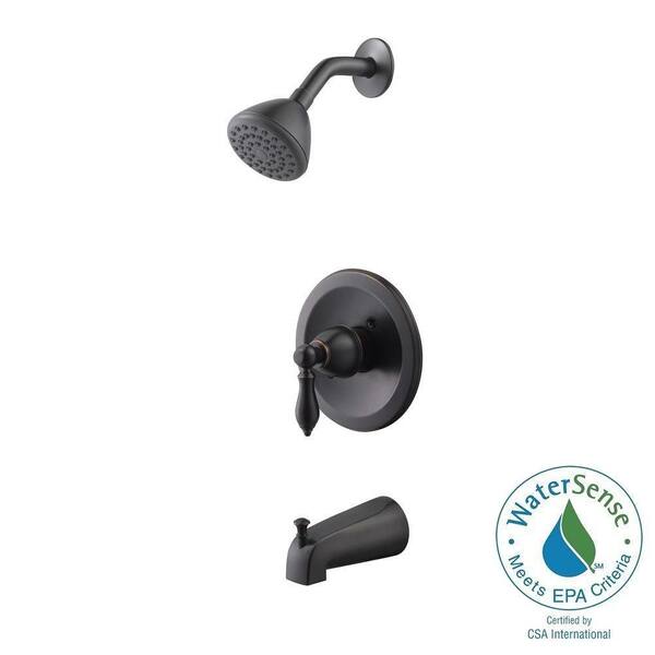 Design House Hathaway Single-Handle 1-Spray Tub and Shower Faucet in Oil Rubbed Bronze (Valve Included)