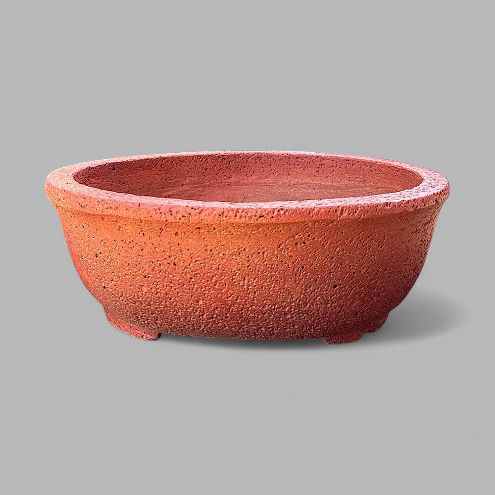 Small 10 in. Brick Red Kumo Bonsai Planter VTA112-MXR-BF-S - The