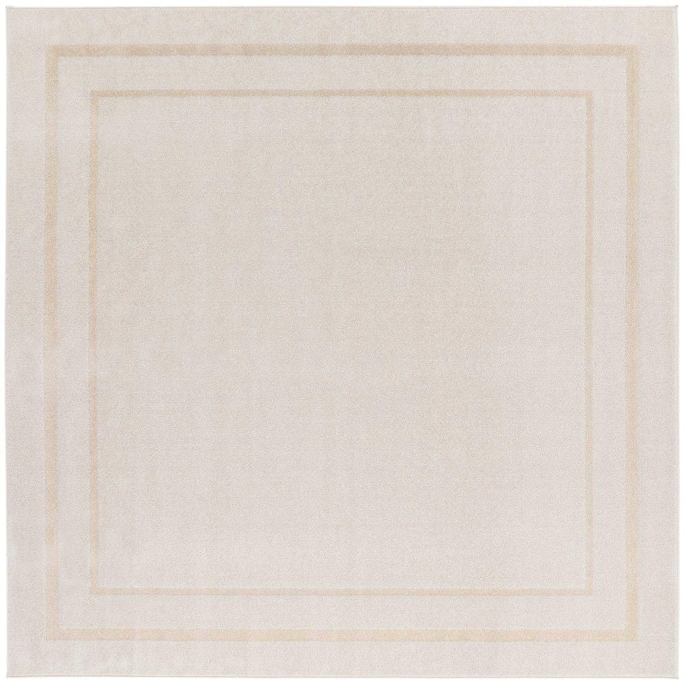 Essentials Ivory Gold 7 ft. x 7 ft. Solid Contemporary Square Area Rug price history on PriceWatchPro