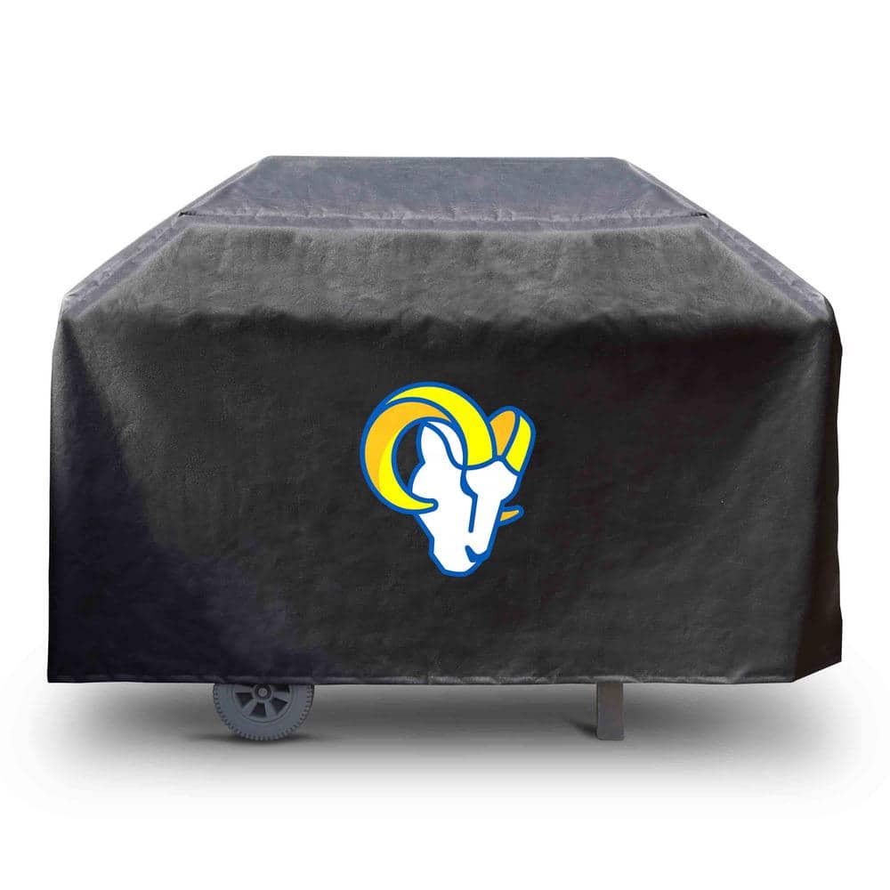 FANMATS NFL-Los Angeles Rams Rectangular Black Grill Cover - 68 in. x 21 in. x 35 in.
