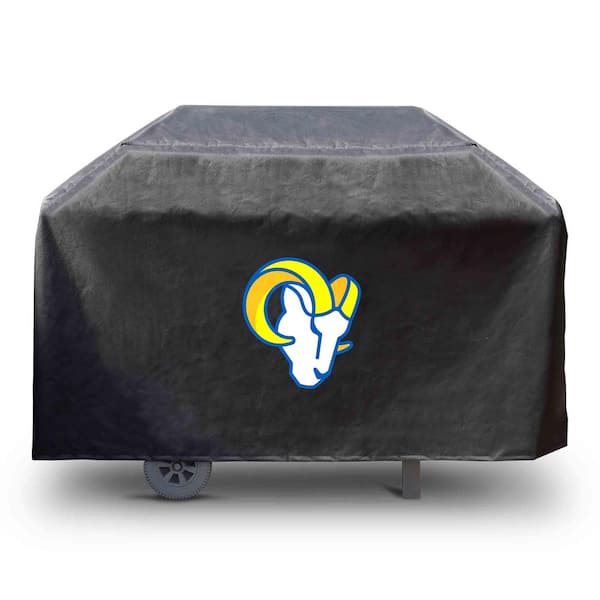 FANMATS NFL-Los Angeles Rams Rectangular Black Grill Cover - 68 in. x 21 in. x 35 in.