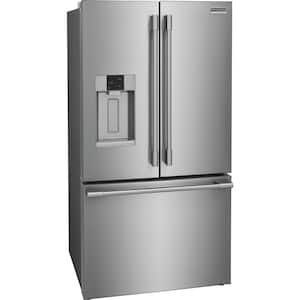 36 in. 27.8 cu. ft. Standard Depth French Door Refrigerator in Stainless Steel with CrispSeal Technology