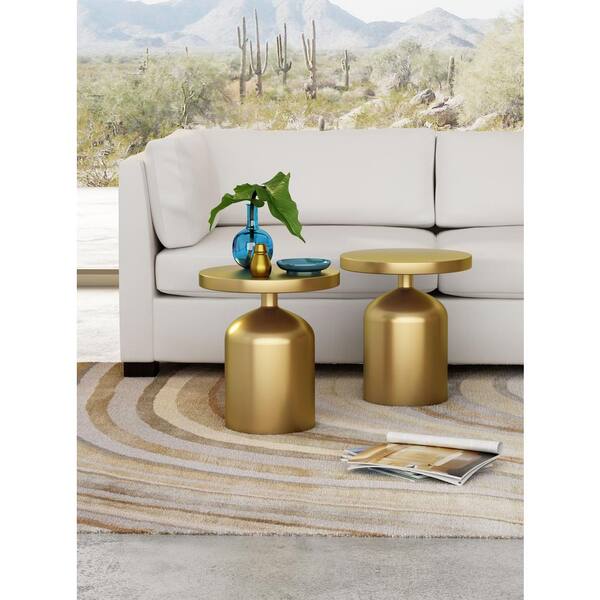 ZUO Kendal Brass Accent Table