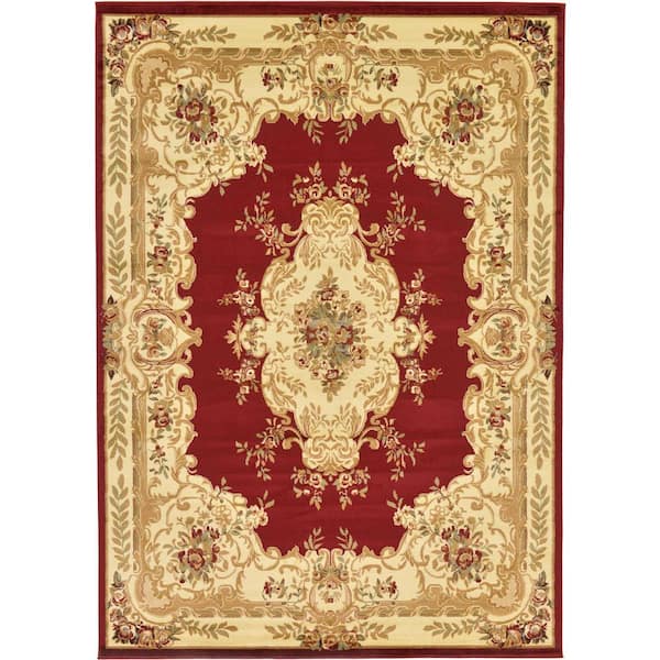 Unique Loom Versailles Leon Red 8' 0 x 11' 4 Area Rug