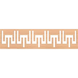 Victory Fretwork 0.375 in. D x 47 in. W x 12 in. L Hickory Wood Panel Moulding