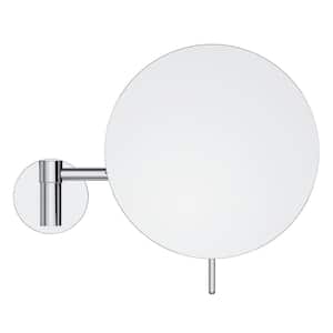 7.8 in. W x 9.2 in. H Round Magnifying Wall Mounted Bathroom Makeup Mirror in Chrome