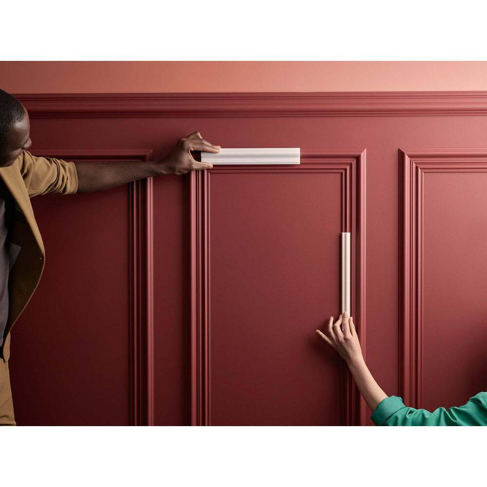 Primed White Polystyrene Crown Panel Moulding Set