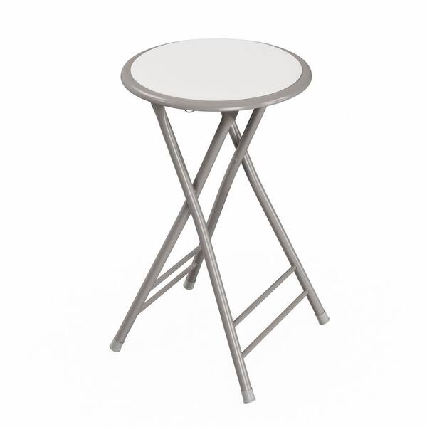Folding white stool discount