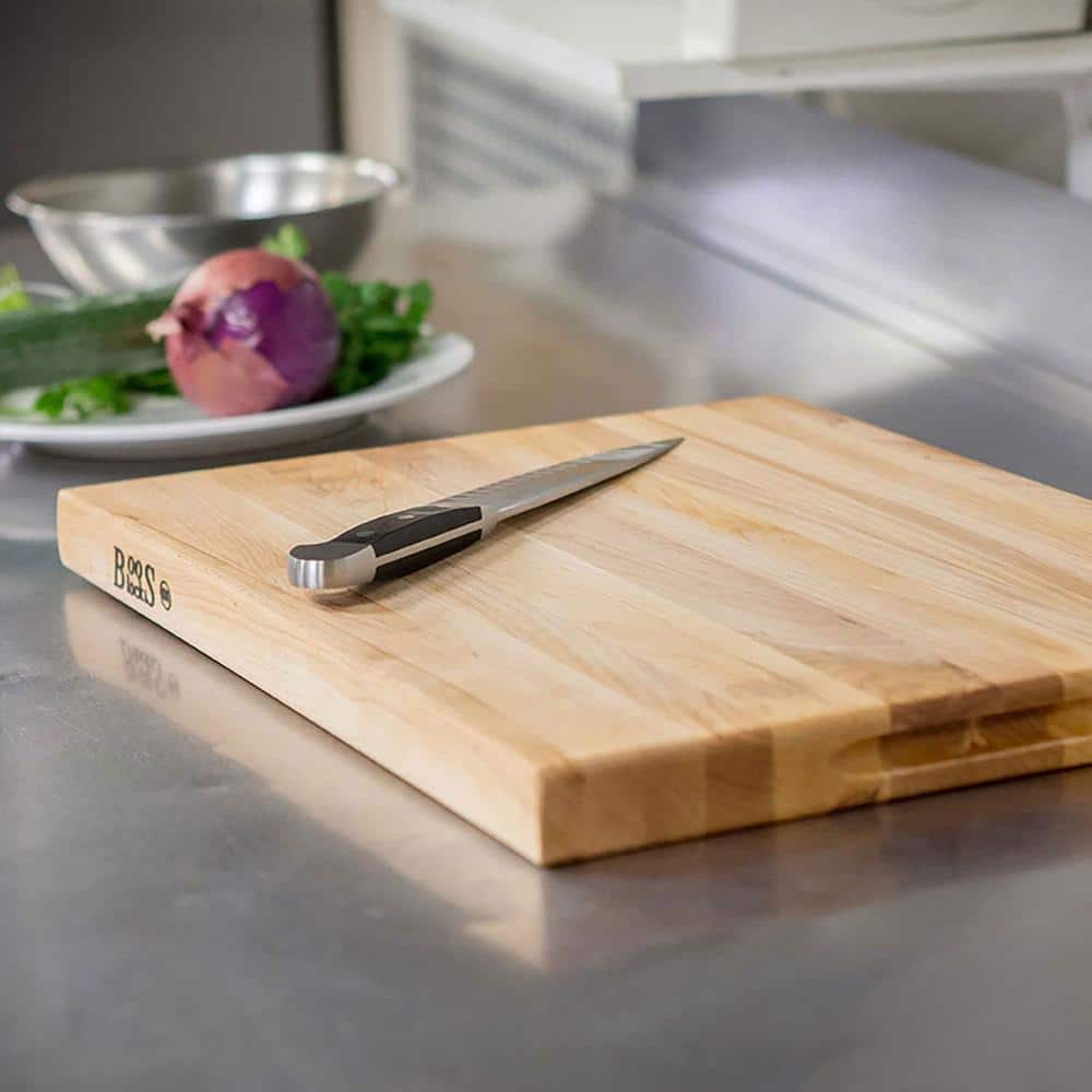 Large Maple Wood Reversible Cutting Board, 24" x 18"