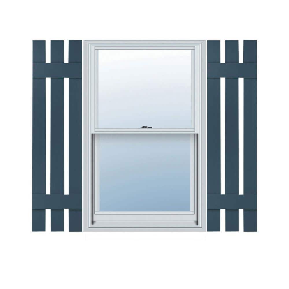 12 in. W x 33 in. H TailorMade Three Board Spaced (2 Batten), Board-n-Batten Shutters - Classic Blue price history on PriceWatchPro