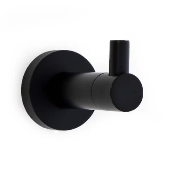 Italia Florence Wall Mounted Robe Hook in Matte Black