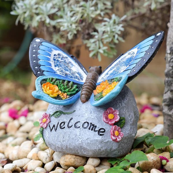 Phewnyzo ‎7. 7in. x 5.9 in. x 6.6 in. Garden Statue Solar