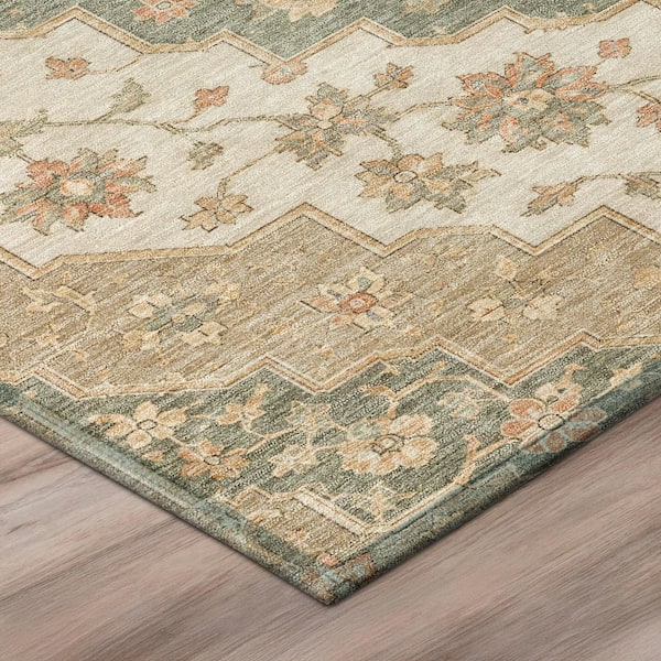 Chantille Machine Washable Indoor/Outdoor Abstract ACN3134 Sage 9 ft. x 12 ft. Area Rug