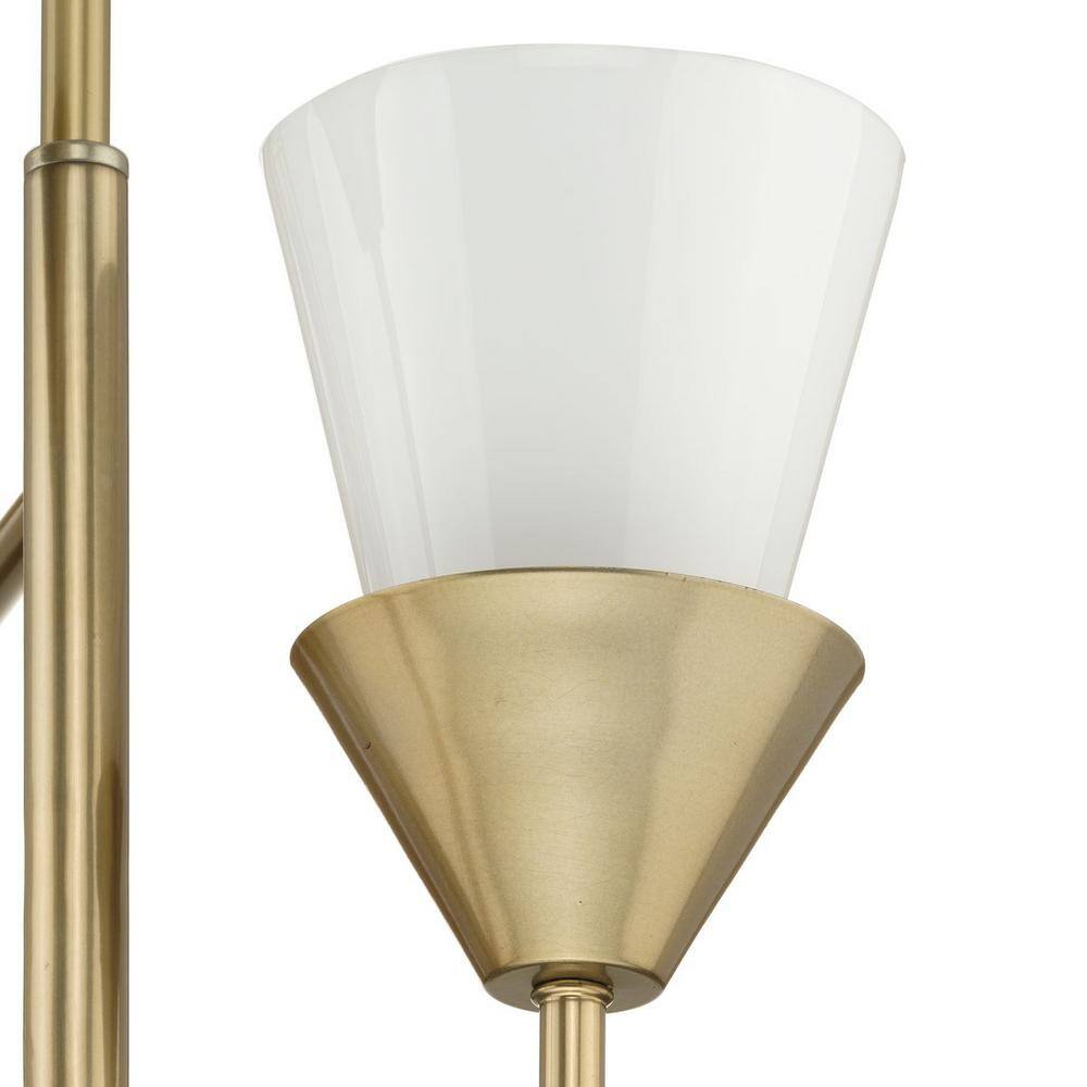 Pinellas Soft Gold 3-Light Pendant with Opal Glass Shades