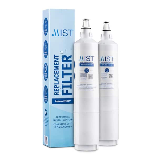 Mist LT600P Compatible with LG LT600P, 5231JA2006A, Kenmore 9990, 46-9990 Refrigerator Water Filter (2-Pack)