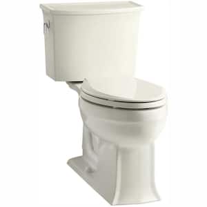 Archer Comfort Height 2-piece 1.28 GPF Single Flush Elongated Toilet with AquaPiston Flushing Technology in Biscuit