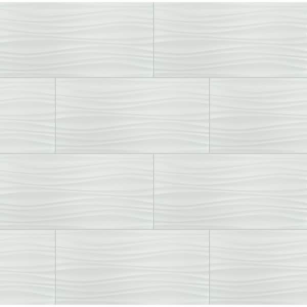 MSI Sapheda Riptide Satin 12 in. x 24 in. Matte Ceramic Wall Tile (192 sq. ft./Pallet)