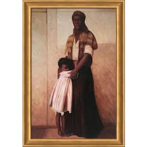 To the Highest Bidder by Harry Roseland Muted Gold Glow Framed Culture Oil Painting Art Print 28 in. x 40 in.
