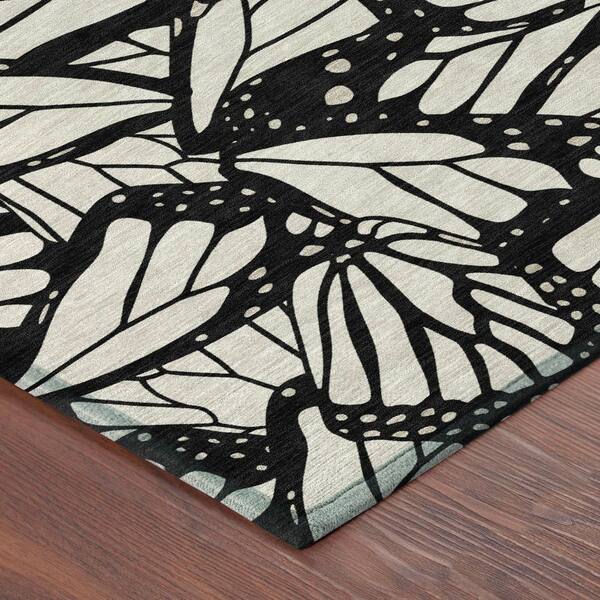 Chantille Machine Washable Indoor/Outdoor Abstract ACN2846 Linen 8 ft. x 10 ft. Area Rug