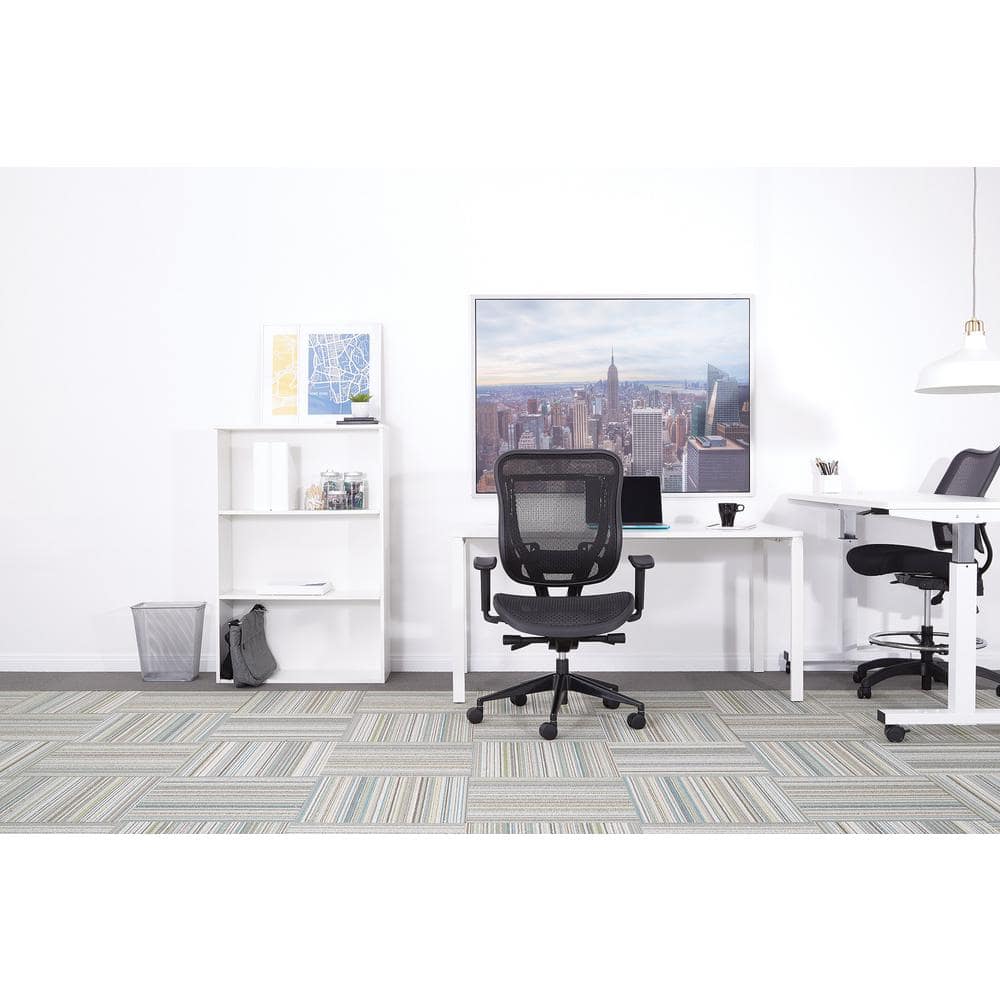 Space Seating 818 Series Black High Back Executive Office Chair