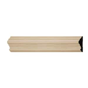 WM397 1 in. D x 3.5 in. W x 6 in. L Wood (White Oak) Chair Rail Sample