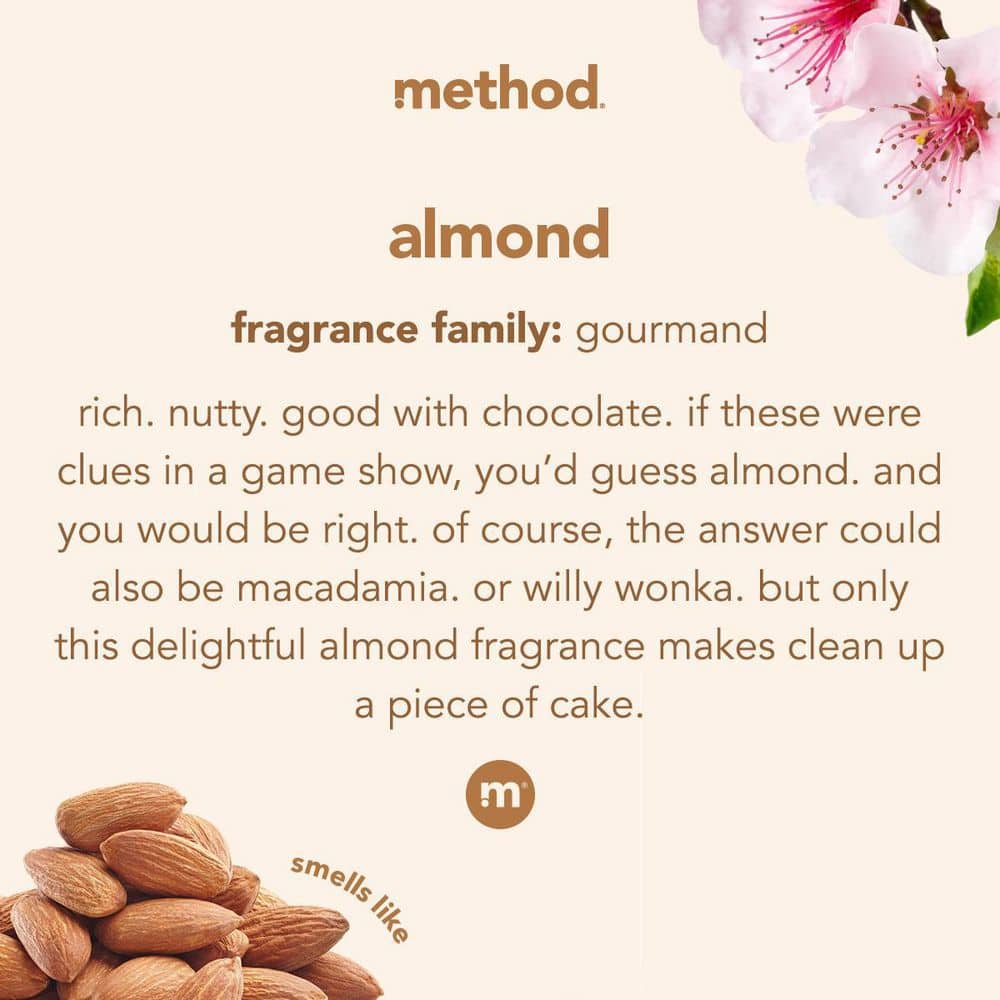 Method Almond Daily Wood Cleaner Spray Bottle - 28 fl oz