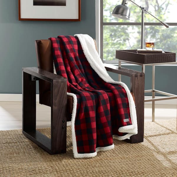  Eddie Bauer - Throw Blanket, Reversible Sherpa Fleece Bedding, Buffalo  Plaid Home Decor for All Seasons (Red Check, Throw) : Home & Kitchen