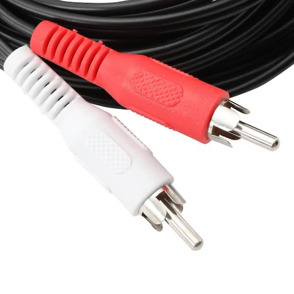 Riego trabajo Prehistórico Commercial Electric 15 ft. Audio Cable with RCA Plugs 280489 - The Home  Depot