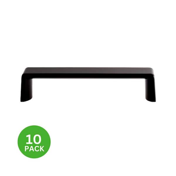 10-Pack Lancaster 3-3/4 in. (95 mm) Center-to-Center Modern Matte Black Bar Drawer Pull