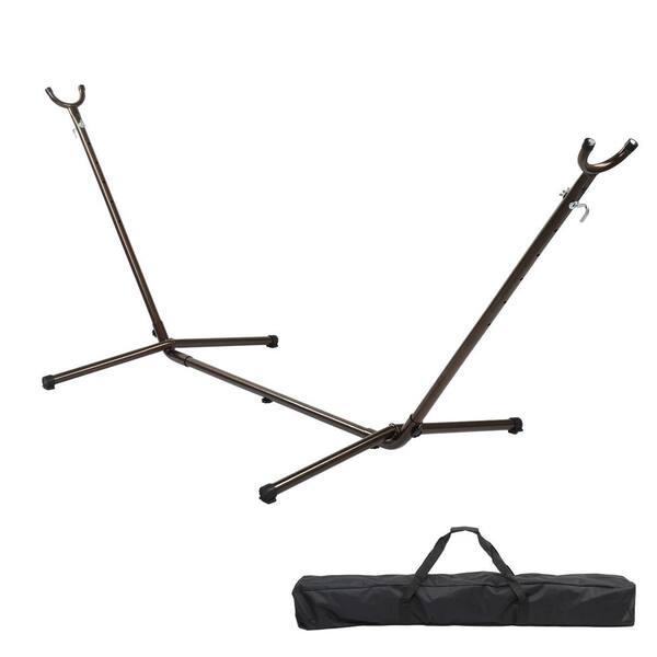 Karl Home 9 Ft. Premium Metal Hammock Stand In Bronze With Storage Bag Hdk1g58000764
