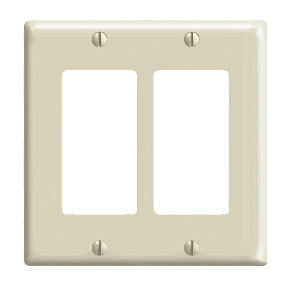 2-Gang Ivory Decora/Rocker Nylon Standard Wall Plate (1-Pack) 80409-NI price history on PriceWatchPro