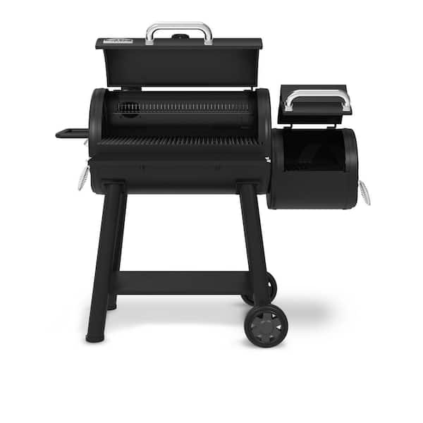 Broil King Regal Charcoal Offset 500 Charcoal Grill and Offset Smoker in Black 958050 The Home Depot