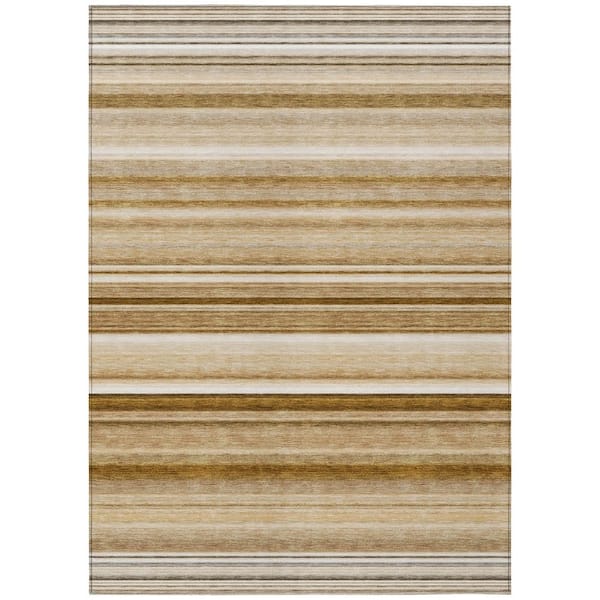 Addison Rugs Chantille ACN529 Chocolate 5 ft. x 7 ft. 6 in. Machine Washable Indoor/Outdoor Geometric Area Rug