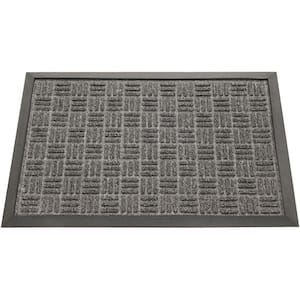 Wellington Carpet Doormat Charcoal 18 in. x 30 in. Rubber Carpet Mat