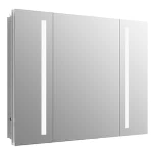 Verdera 40 in. x 30 in. Recessed or Surface Mount Lighted Medicine Cabinet with Mirror