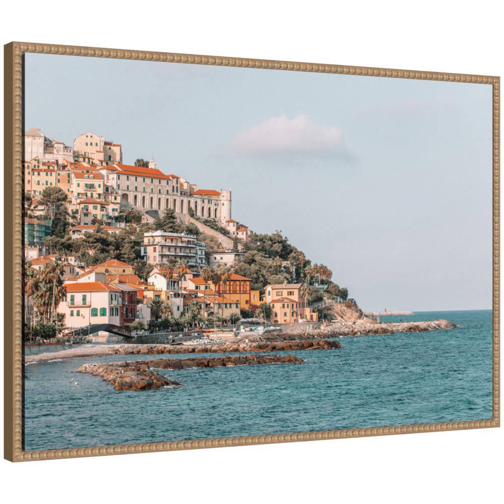 "Sylvie ""Imperial"" by Alicia Abla Beaded Natural Framed Art Print 33 in. x 23 in." price history on PriceWatchPro