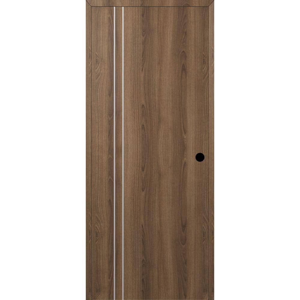 Optima 2V DIY-Friendly 36 in. x 84 in. Left-Hand Solid Core Pecan Nu2od Composite Single Prehung Interior Door price history on PriceWatchPro