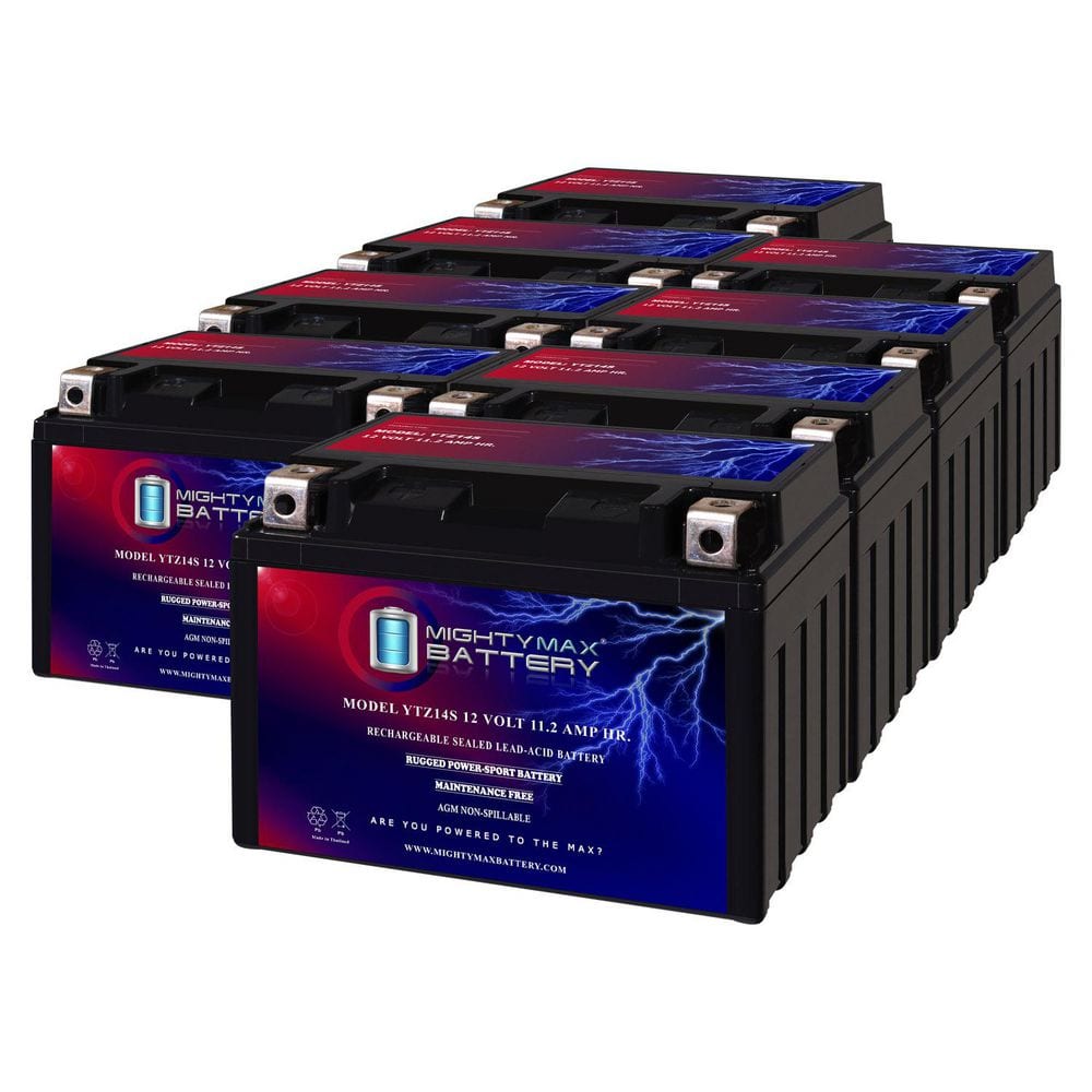 MIGHTY MAX BATTERY YTZ14S -12 Volt 11.2 AH, 230 CCA, Rechargeable