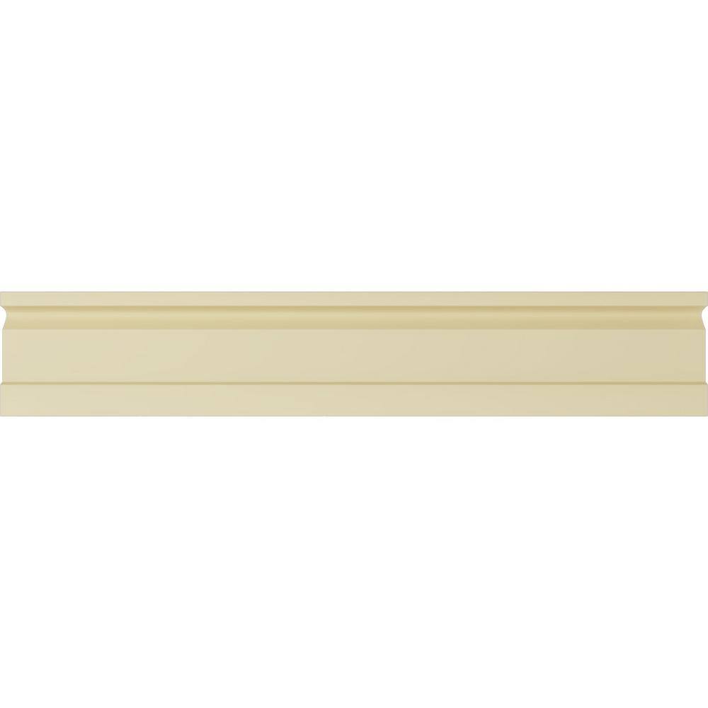 Primed White Geometric Polyurethane Crown Moulding Sample
