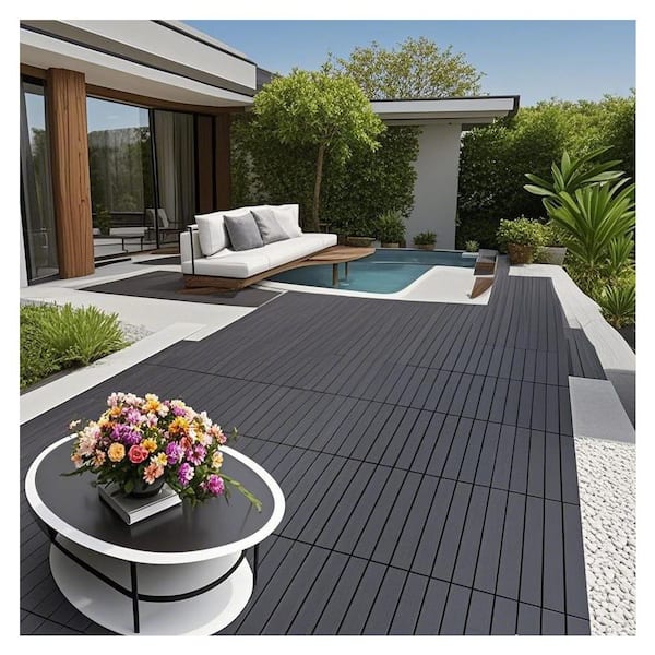cadeninc 24 in. x 12 in. Square Interlocking Decking
