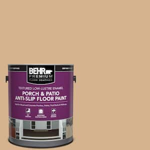 1 gal. #HDC-NT-04 Creme De Caramel Textured Low-Lustre Enamel Interior/Exterior Porch and Patio Anti-Slip Floor Paint