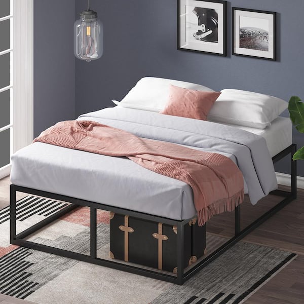 Zinus Joseph Black Metal Twin 14 In. Platform Bed HD-MBBF-14T - The ...