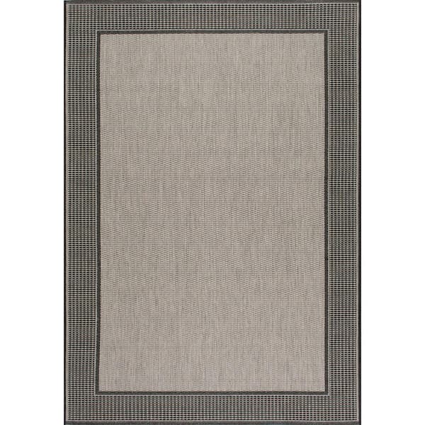 Gris Gray 2 ft. x 3 ft. Indoor/Outdoor Patio Area Rug