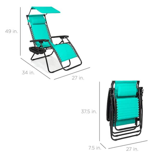 kyu0909☺︎ Best Choice Products Zero Gravity Folding Reclining Mint Fabric