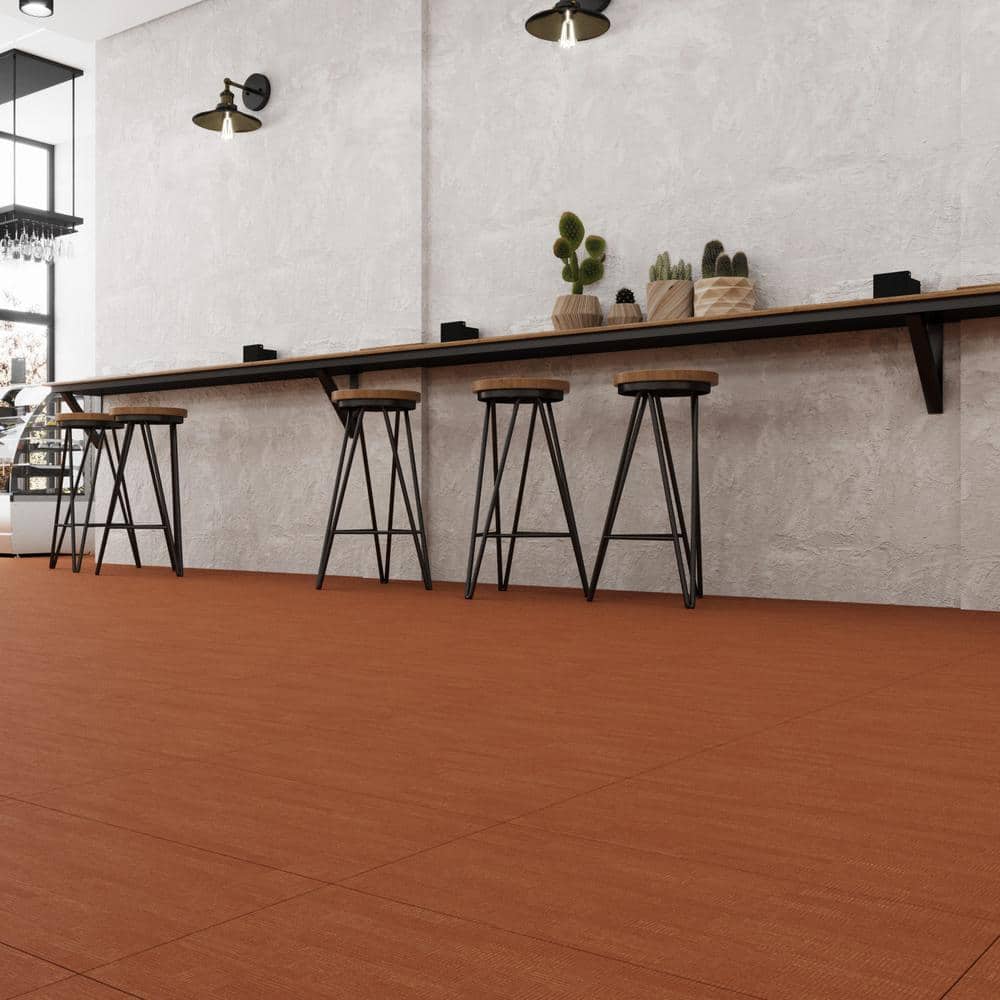 Marigold 12" x 24" Waterproof Adhesive Vinyl Tile Flooring