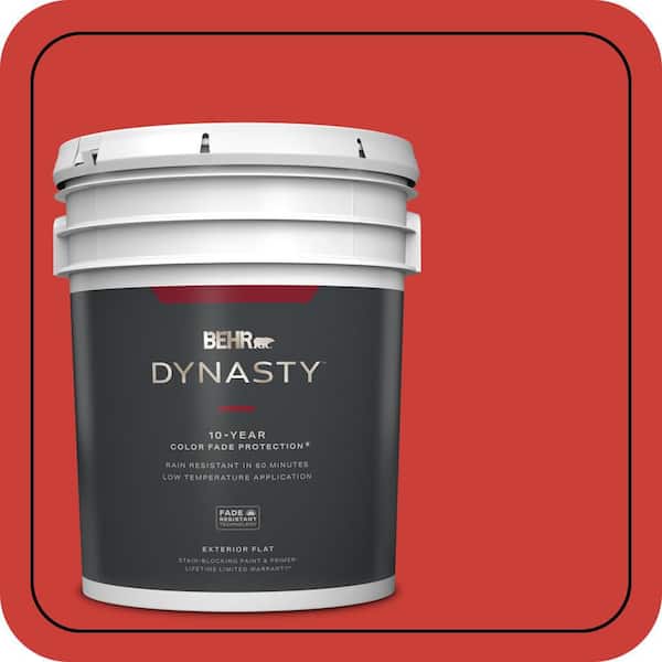BEHR DYNASTY 5 gal. #P170-7 100 MPH Flat Exterior Stain-Blocking Paint ...
