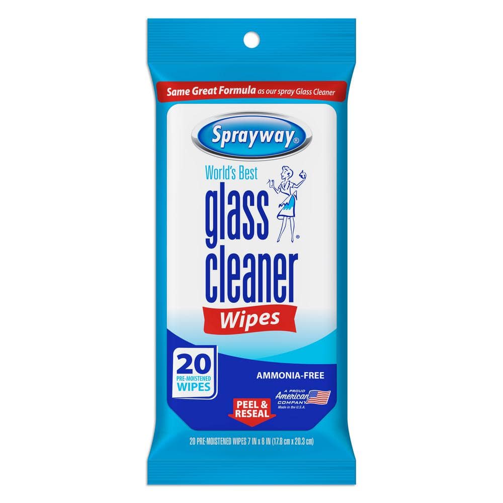 Sprayway Streakless Glass Cleaner 19 oz (3 Pack) Made in USA, Blue and
