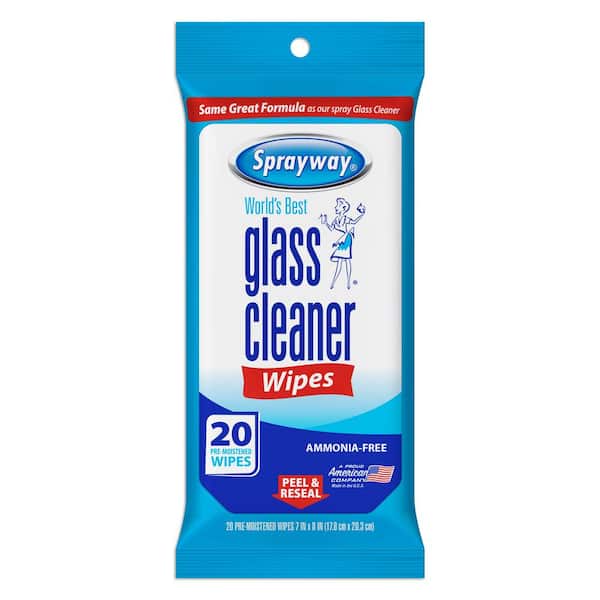 Glass Cleaner Wipes (20-Count, 12-Pack)